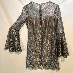 Silver Lace Dress